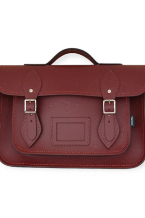 Oxblood Handmade Leather Satchel 13''