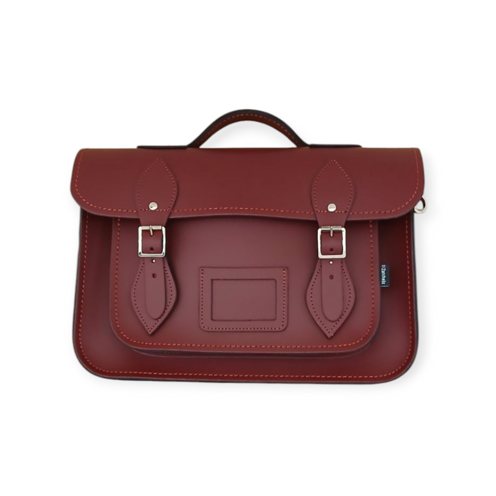 Oxblood Handmade Leather Satchel 13''