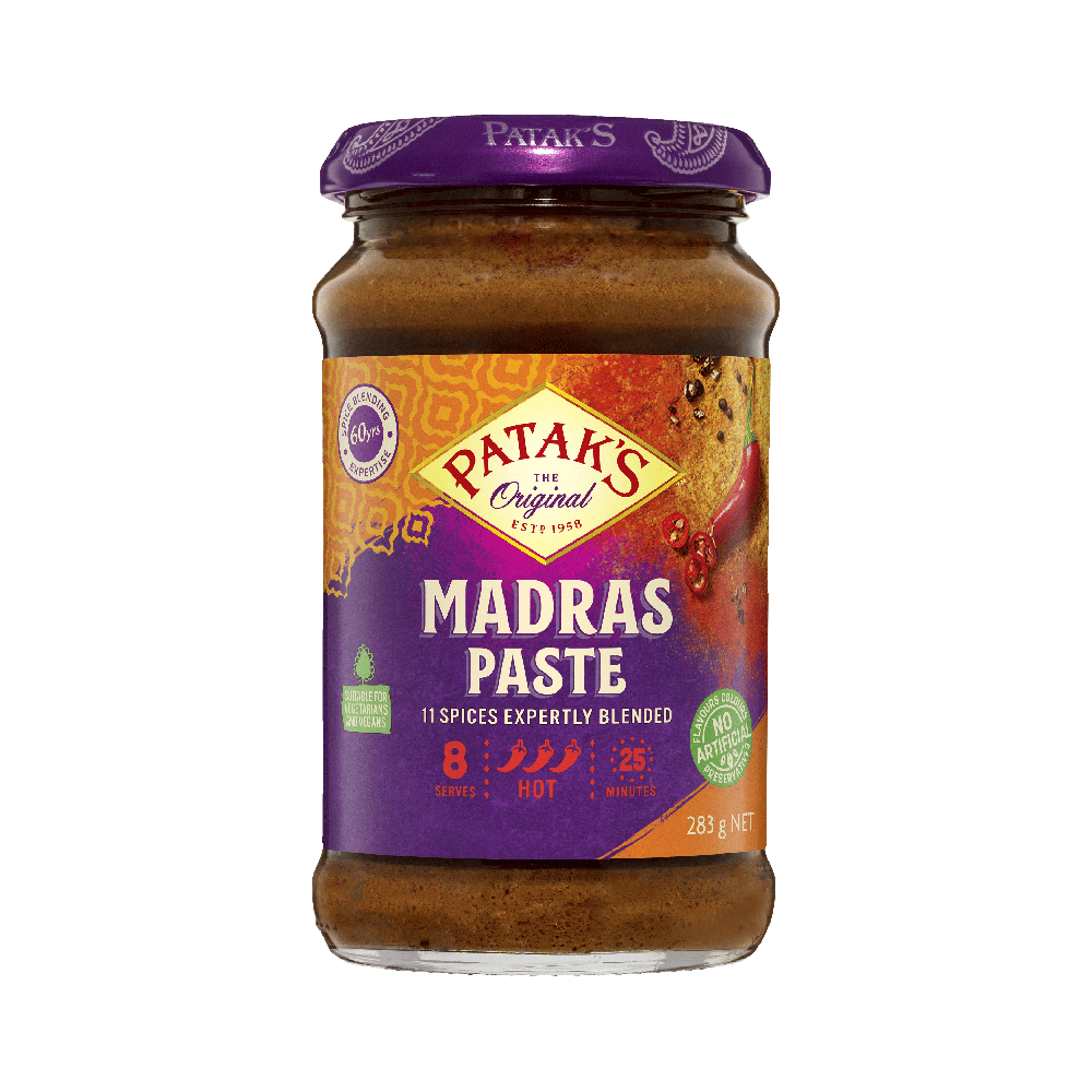 PATAK CURRY MADRAS PASTE 283g (Pack of 20)