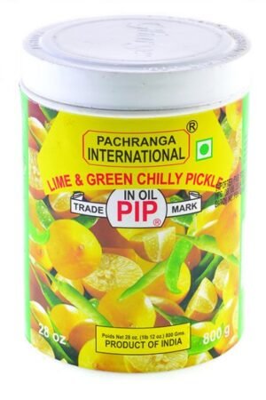 PIP LIME AND GREEN CHILLI PICKLE 12X800G