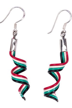 Streamer Upcycled Electrical Wire Earrings
