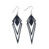 Kite Recycled Rubber Artistic Statement Earrings by Paguro Upcycle