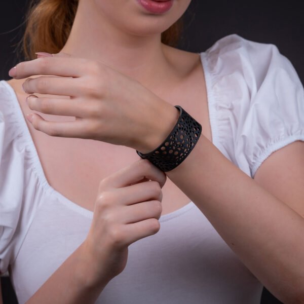 Vita Unique Recycled Rubber Bracelet by Paguro Upcycle