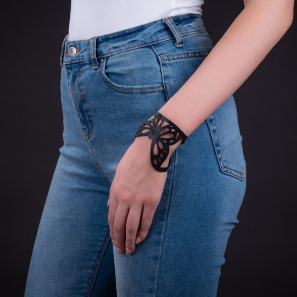 Papillon Recycled Rubber Butterfly Bracelet by Paguro Upcycle