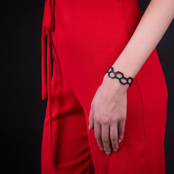 Belinda Geometric Thin Inner Tube Bracelet by Paguro Upcycle