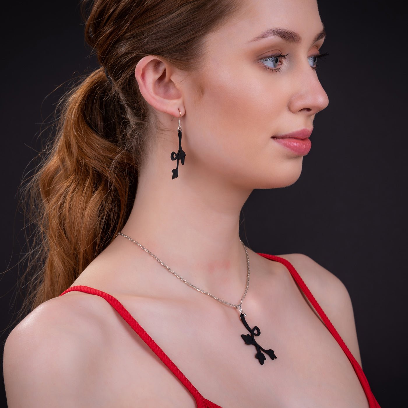 Evelyn Floral Pendant Necklace by Paguro Upcycle