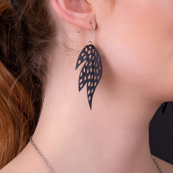 Sunburst Recycled Rubber Earrings by Paguro Upcycle