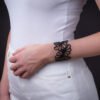 Violet Upcycled Flower Bracelet by Paguro Upcycle