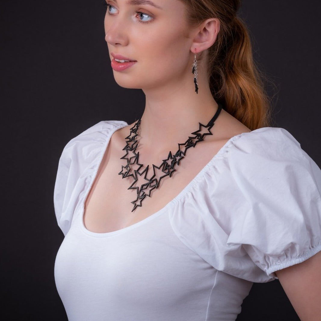 Star Upcycle Inner Tube Necklace by Paguro Upcycle