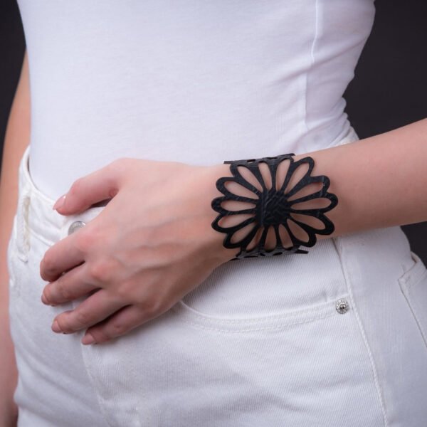 Dahlia Recycled Rubber Bracelet by Paguro Upcycle