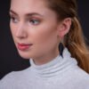 Flake Recycled Rubber Earrings by Paguro Upcycle