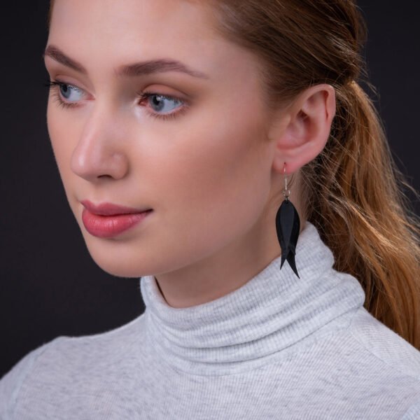 Flake Recycled Rubber Earrings by Paguro Upcycle