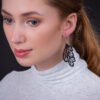 Fountain Handmade Vegan Earrings by Paguro Upcycle