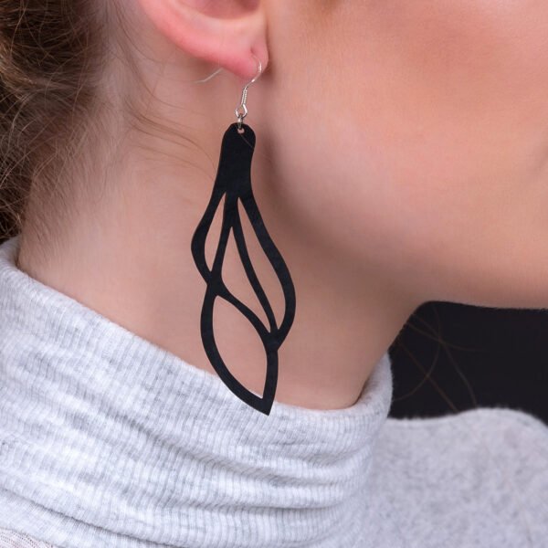 Vine Lightweight Inner Tube Earrings by Paguro Upcycle