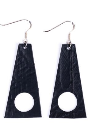 Block Recycled Rubber Earrings by Paguro Upcycle
