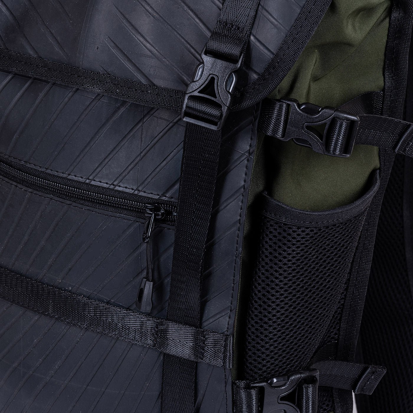 Colonel Vegan Waterproof Backpack with Laptop Compartment by Paguro Upcycle