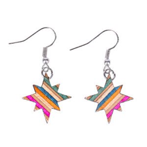 Sirius Star Recycled Skateboard Earrings