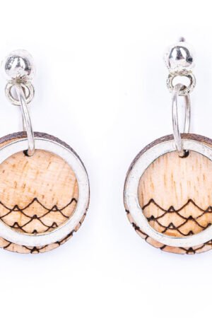 Beach Eco-friendly Recycled Wood Earrings by Paguro Upcycle