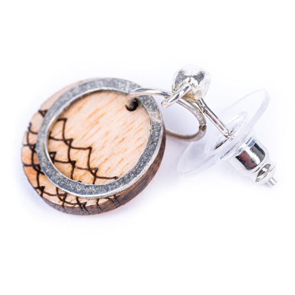 Beach Eco-friendly Recycled Wood Earrings by Paguro Upcycle