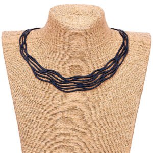 Flow Elegant Recycled Rubber Necklace by Paguro Upcycle