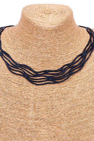 Flow Elegant Recycled Rubber Necklace by Paguro Upcycle