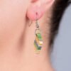 Kite Recycled Skateboard Dangle Earrings by Paguro Upcycle