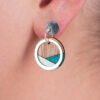 Conture Recycled Wood Sterling Silver Earrings (6 colours available) by Paguro Upcycle
