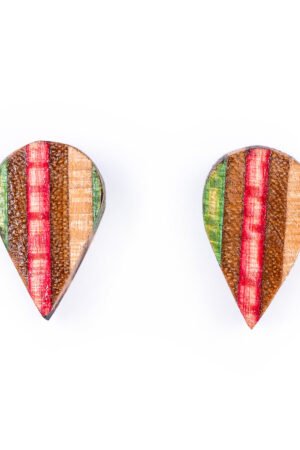 Tear Recycled Skateboard Stud Earrings by Paguro Upcycle