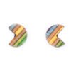 Pac Recycled Skateboard Stud Earrings by Paguro Upcycle