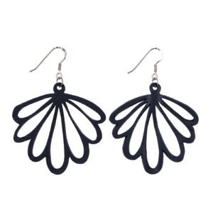 Shell Recycled Rubber Earrings by Paguro Upcycle
