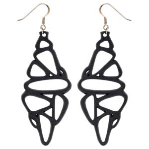 Pebble Recycled Rubber Earrings