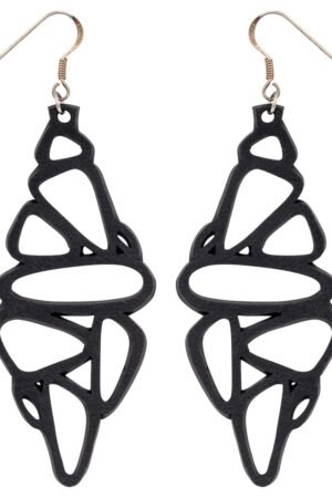 Pebble Recycled Rubber Earrings