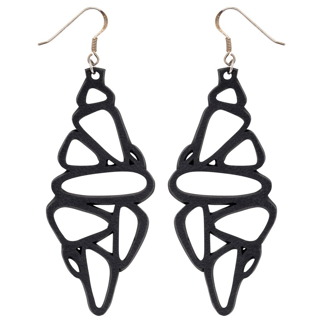 Pebble Recycled Rubber Earrings