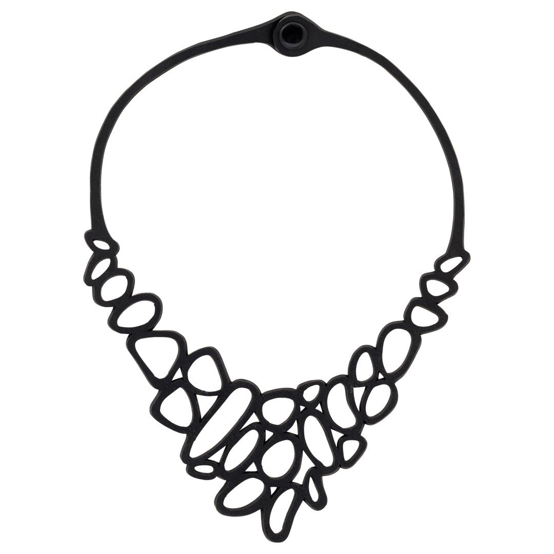 Pebble Recycled Rubber Necklace