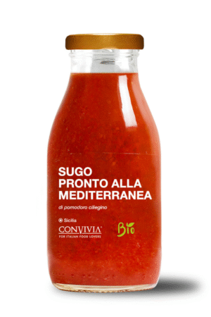 Sugo pronto di pomodoro ciliegino alla mediterranea bio 250g