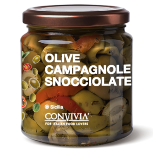 Pitted country olives