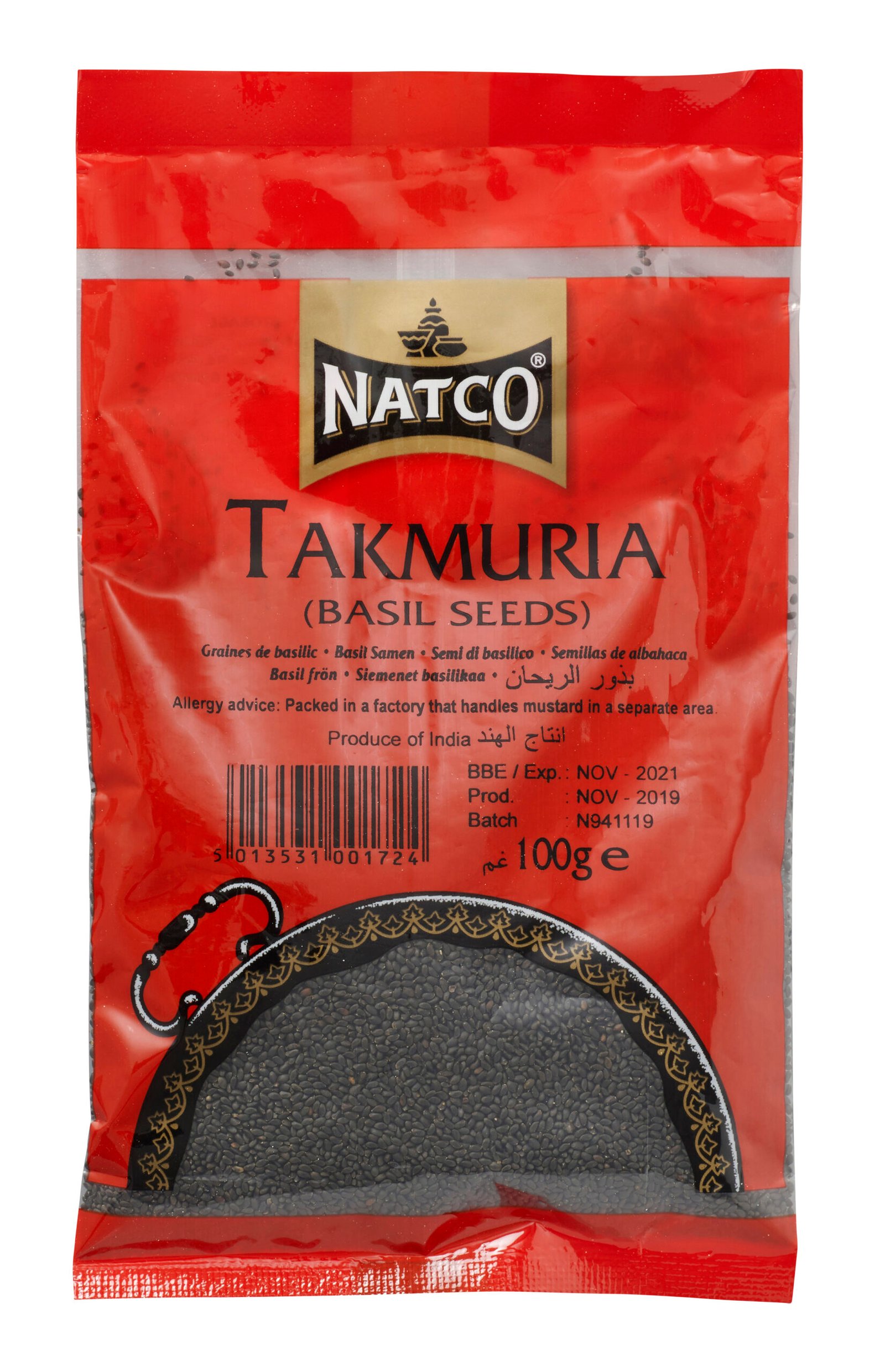 Natco Takmuria (Basil Seeds) 20X100G