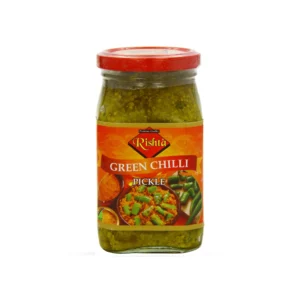 RISHTA GREEN CHILLI PICKLE 12X400G