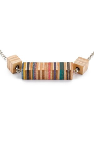 Recta Recycled Skateboard Necklace by Paguro Upcycle