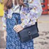 Reina Black Vegan Handbag by Paguro Upcycle