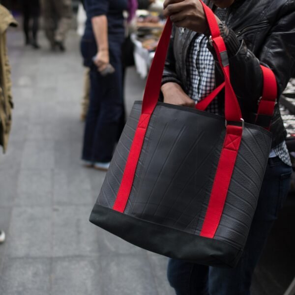 Rika Spacious Inner Tube Vegan Tote Bag (3 Colours Available) by Paguro Upcycle