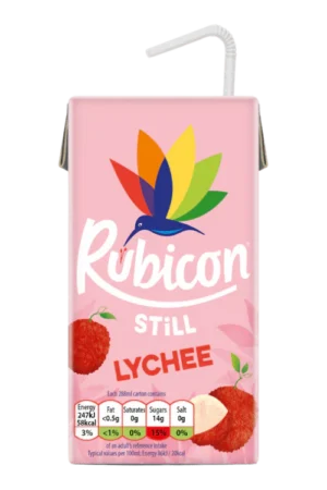 RUBICON LYCHEE JUICE DRINK HALF SUGAR 12X288ML