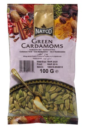 Natco Cardamom Green 20X100G