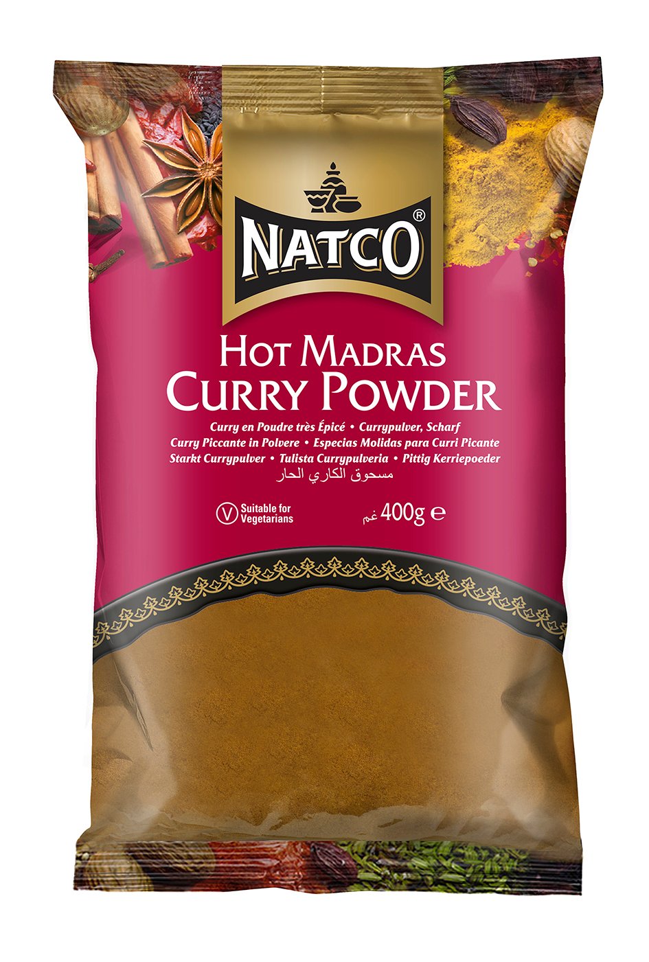 Natco Curry Powder - Hot 10X400G