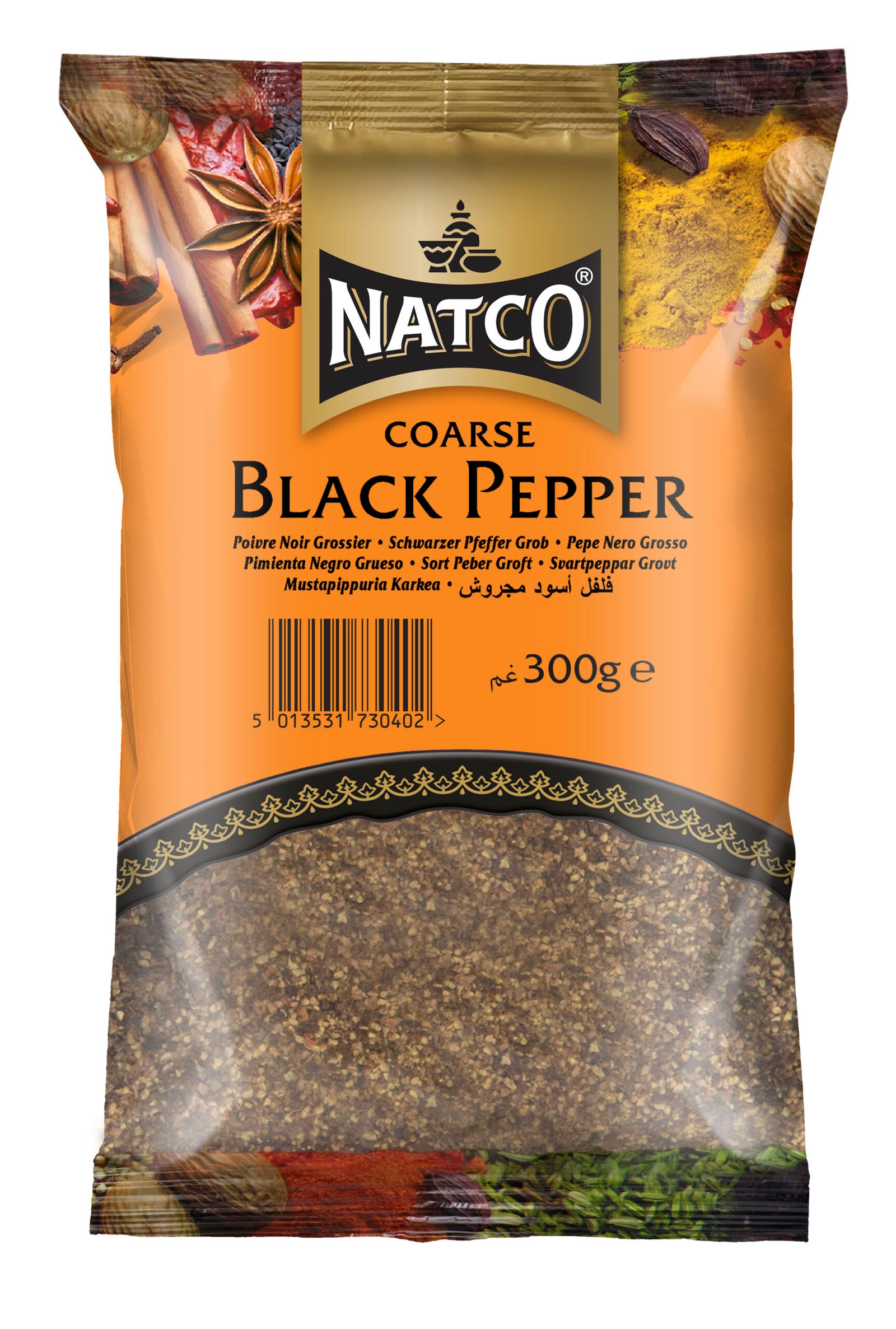 Natco Black Pepper Coarse 10X300G
