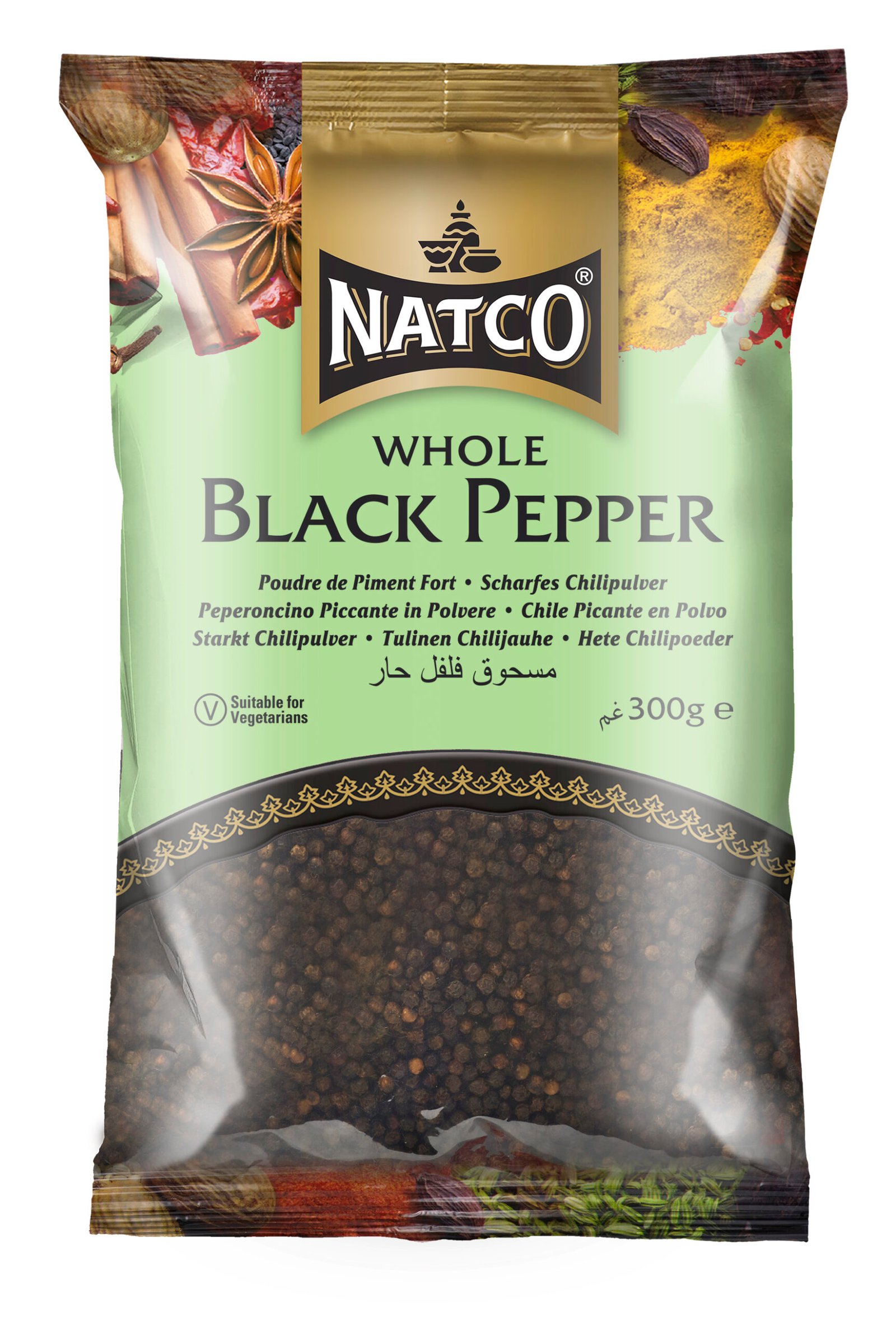 Natco Black Pepper Whole 20X300g