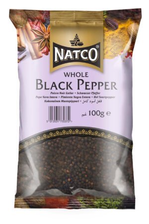Natco Black Pepper Whole 20X100G