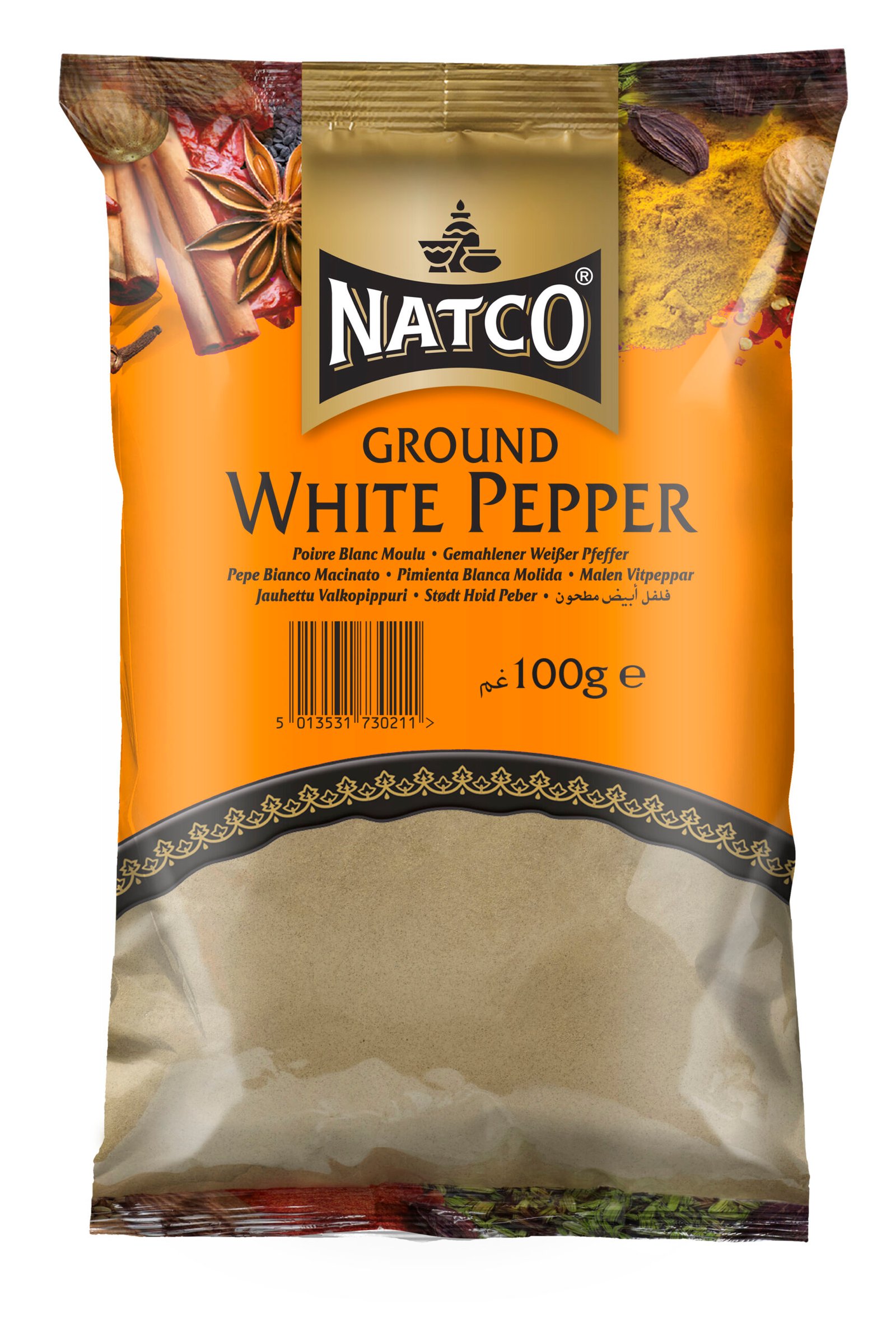 Natco White Pepper Ground 20X100G