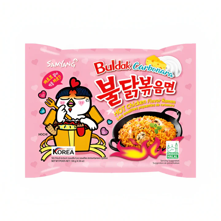 NOODLES CHICKEN CARBO 8X(5X130G) SAMYANG