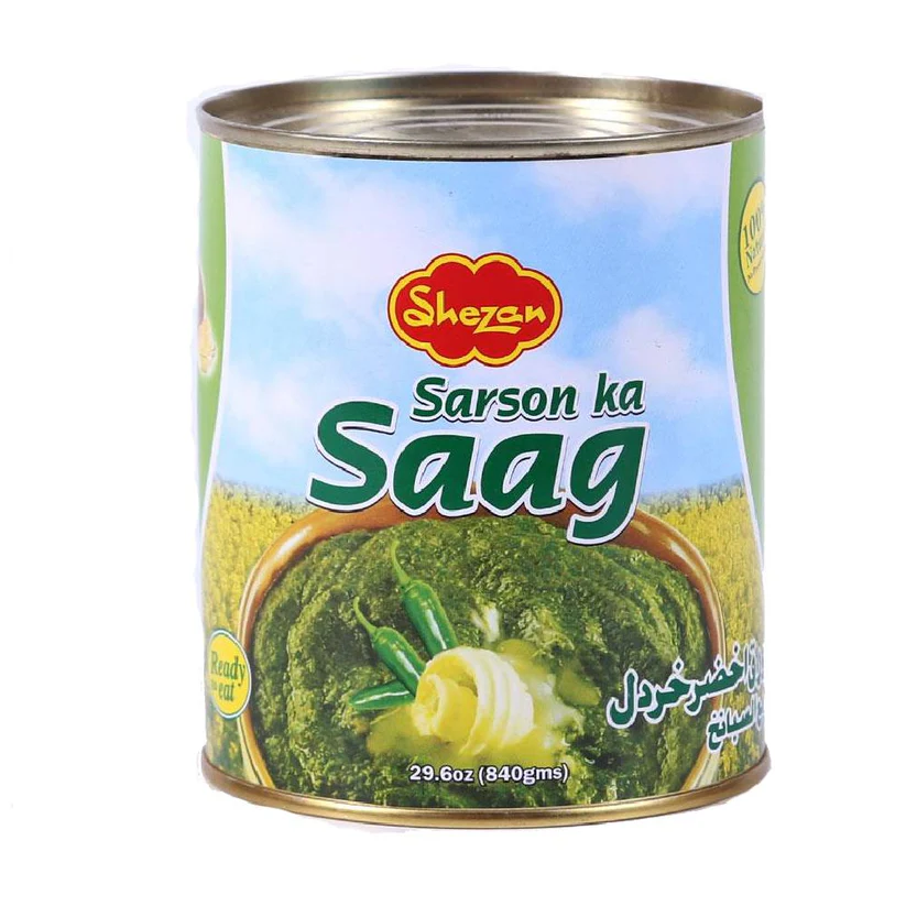 SARSON KA SAAG CANNED SHEZAN 12X840G